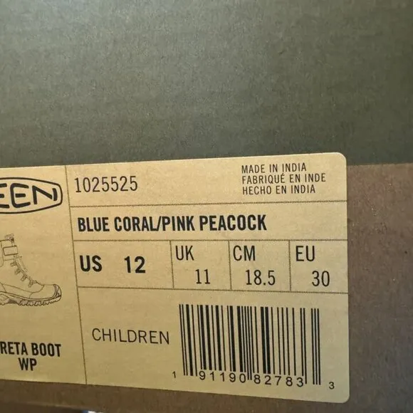 Keen Greta Boot Waterproof Blue Size 12 M Little Kid