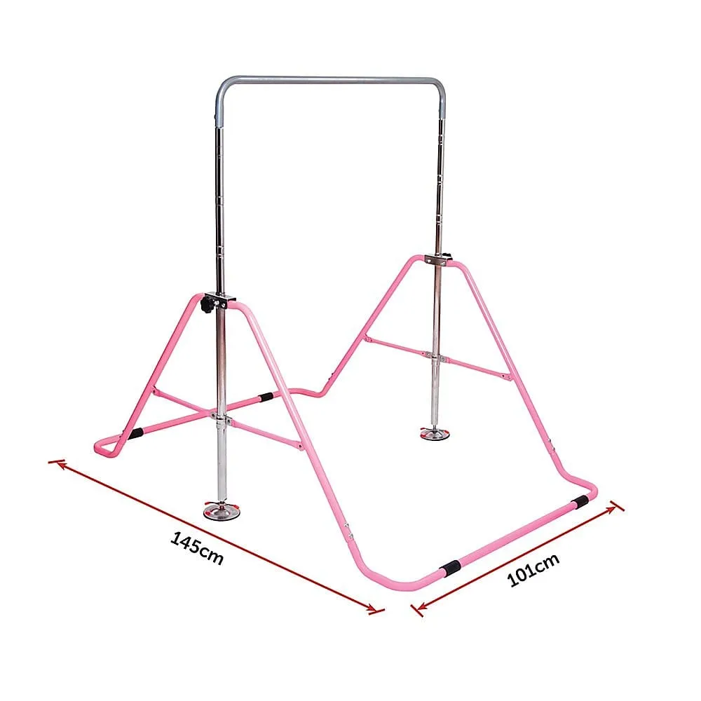 Kids Gymnastics Bars Training Horizontal Bar Monkey Kip Bar Pink [ONLINE ONLY]