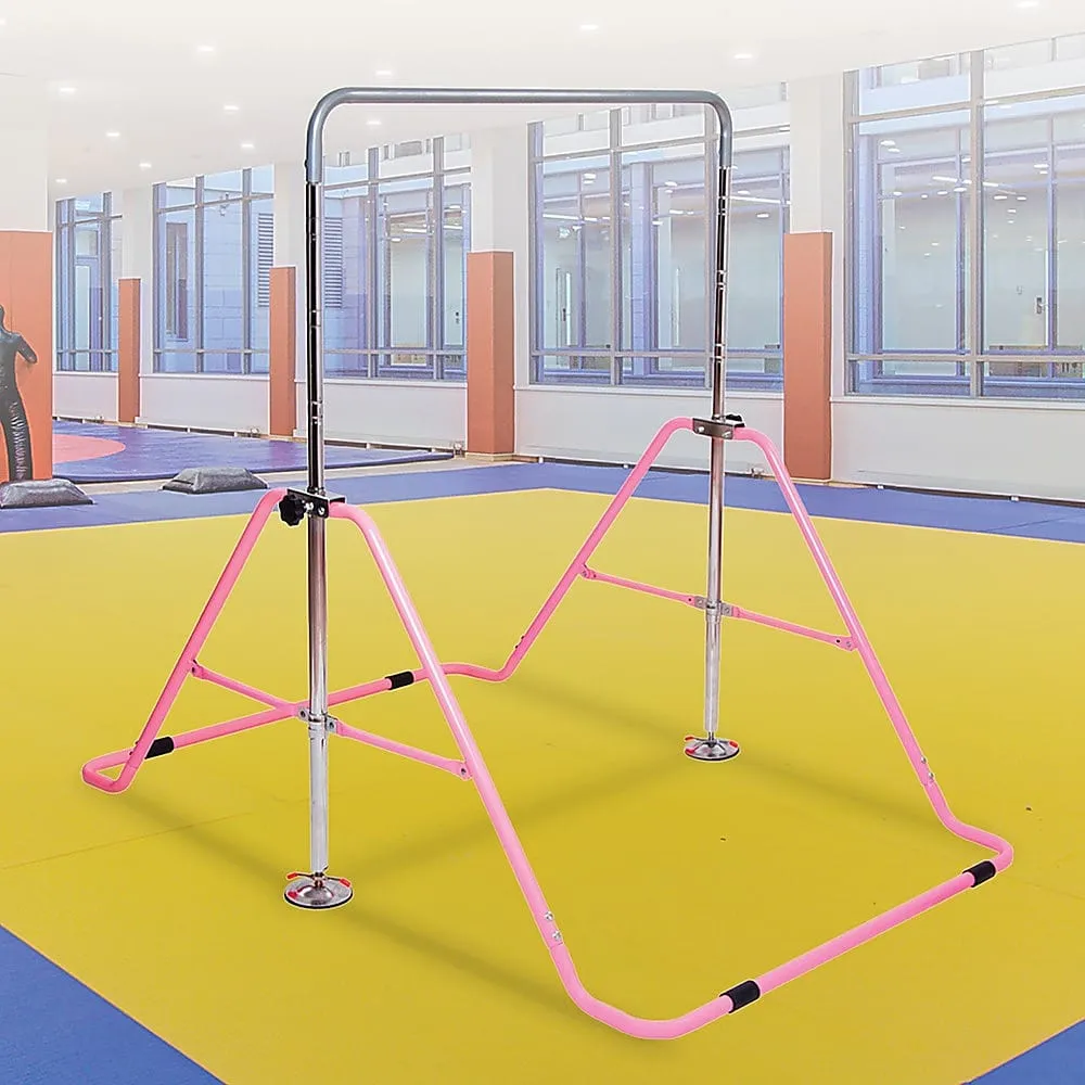 Kids Gymnastics Bars Training Horizontal Bar Monkey Kip Bar Pink [ONLINE ONLY]