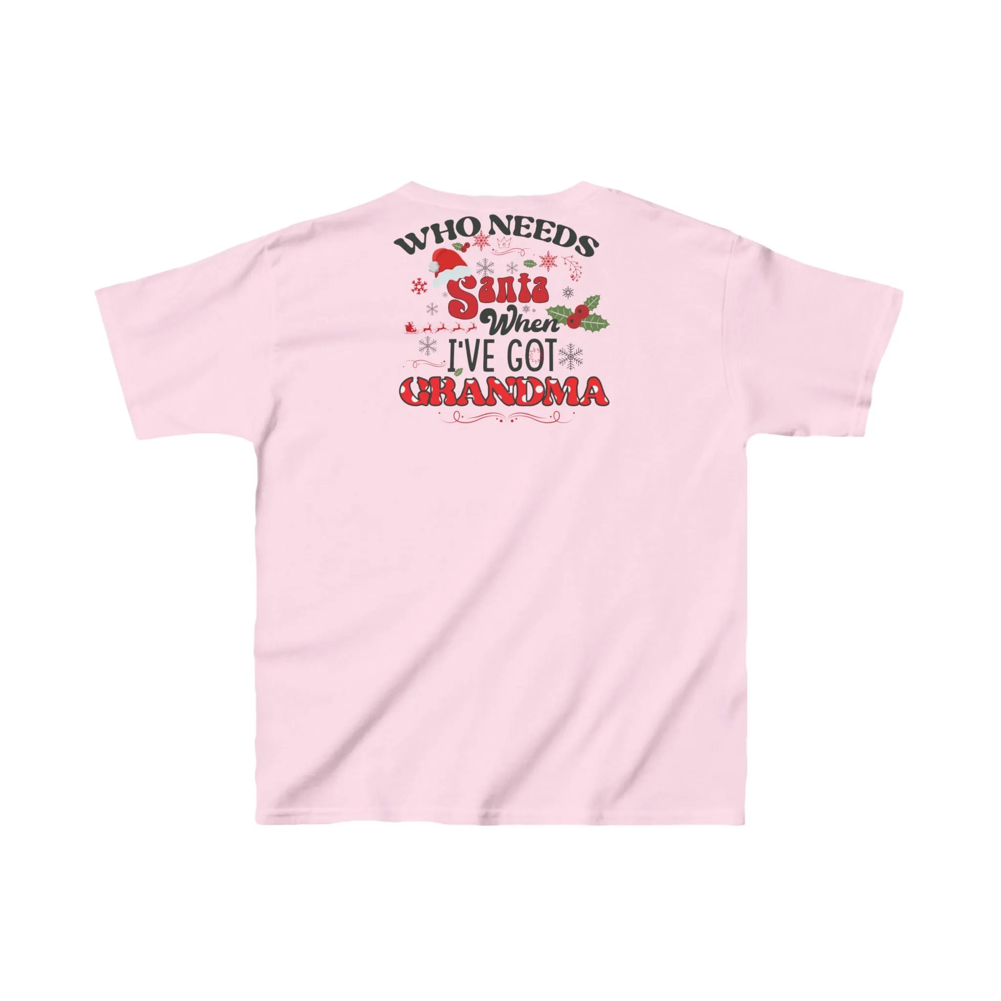 Kids Heavy Cotton™ Tee - Who Needs Santa When I Have Grandma