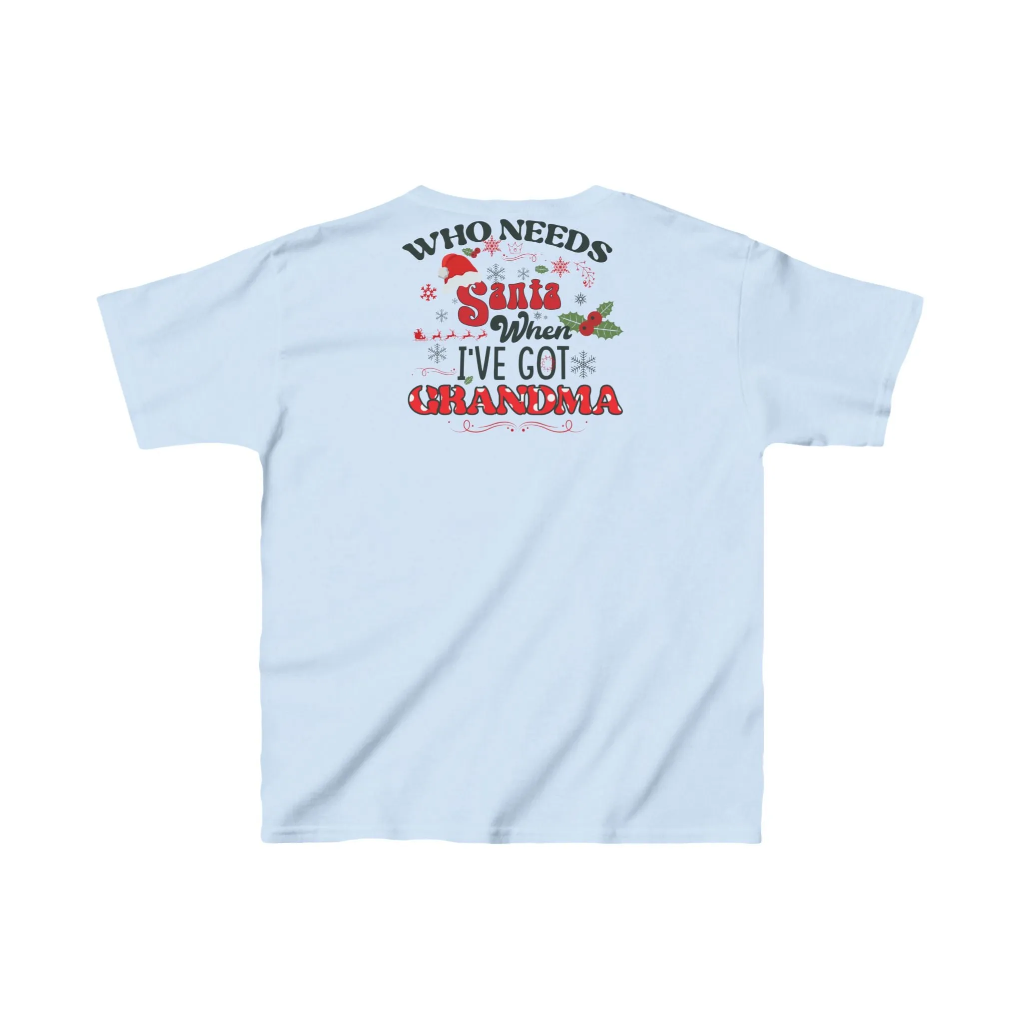 Kids Heavy Cotton™ Tee - Who Needs Santa When I Have Grandma