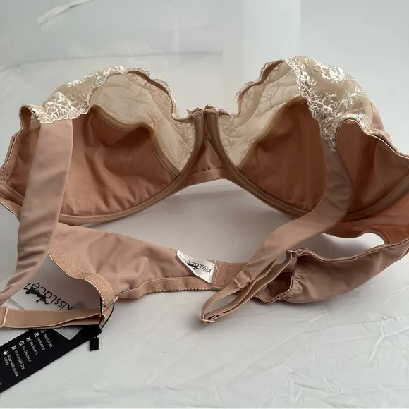 KissLace nude demi bra 40F