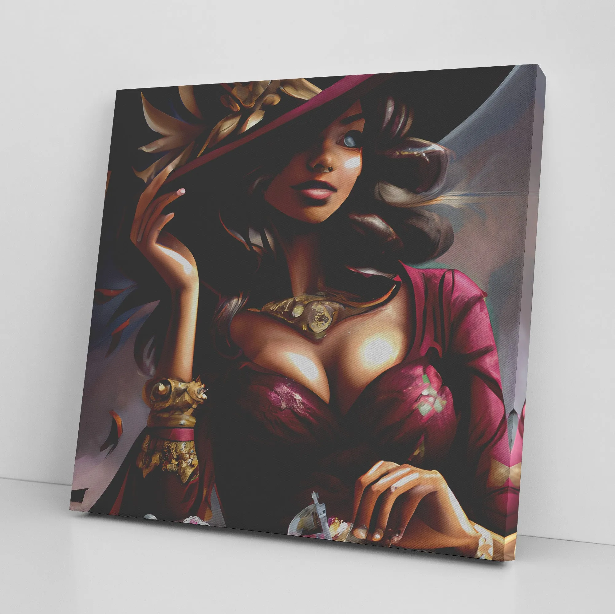 Lady in Red Canvas
