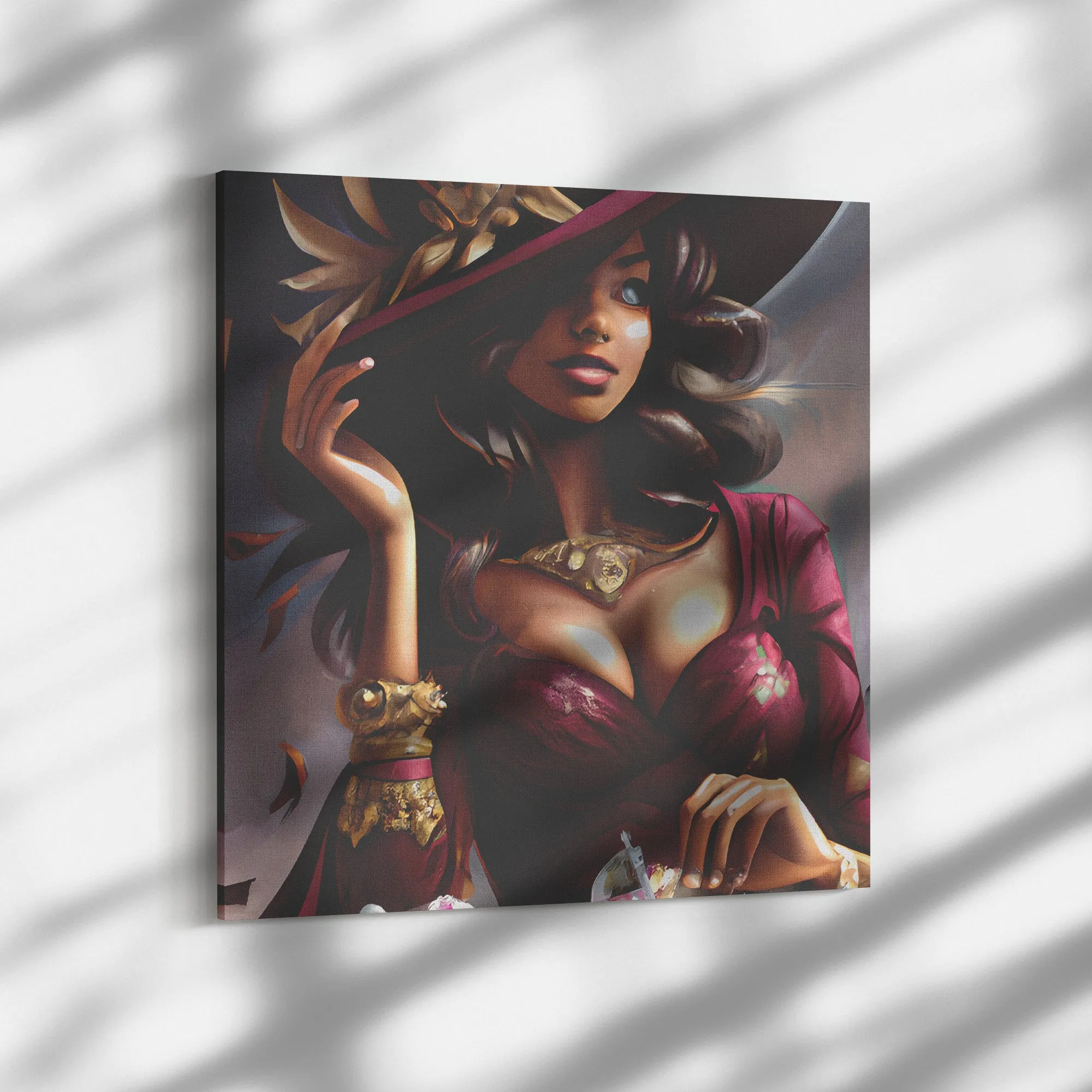 Lady in Red Canvas