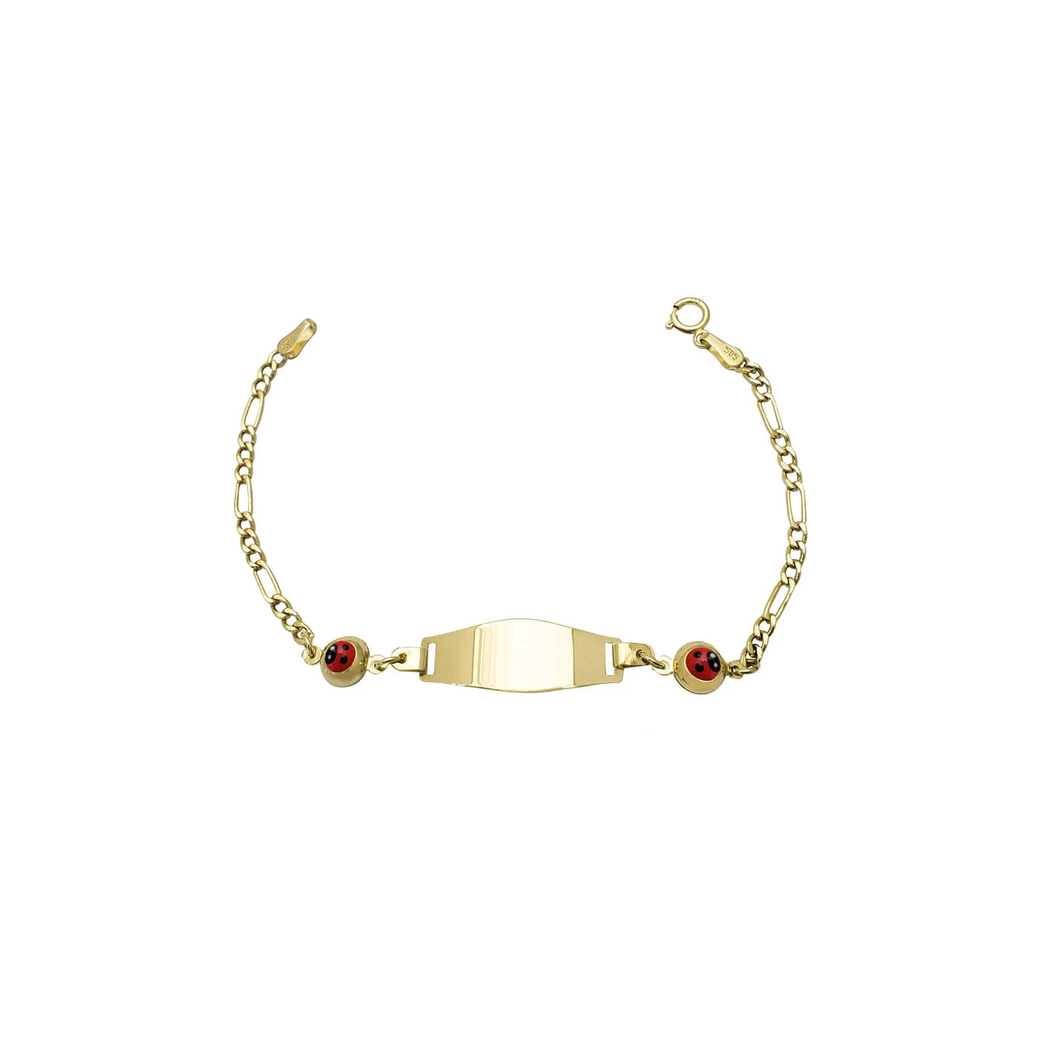 Ladybug Figaro Baby ID Bracelet (14K)