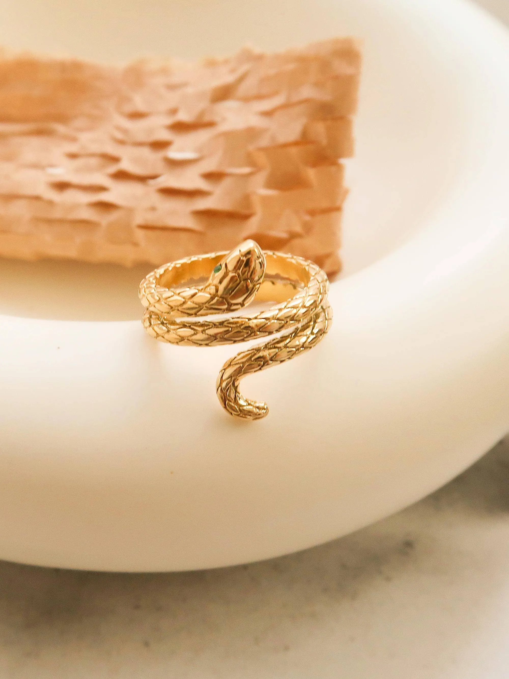 Lamia Serpent Ring | Waterproof Jewelry