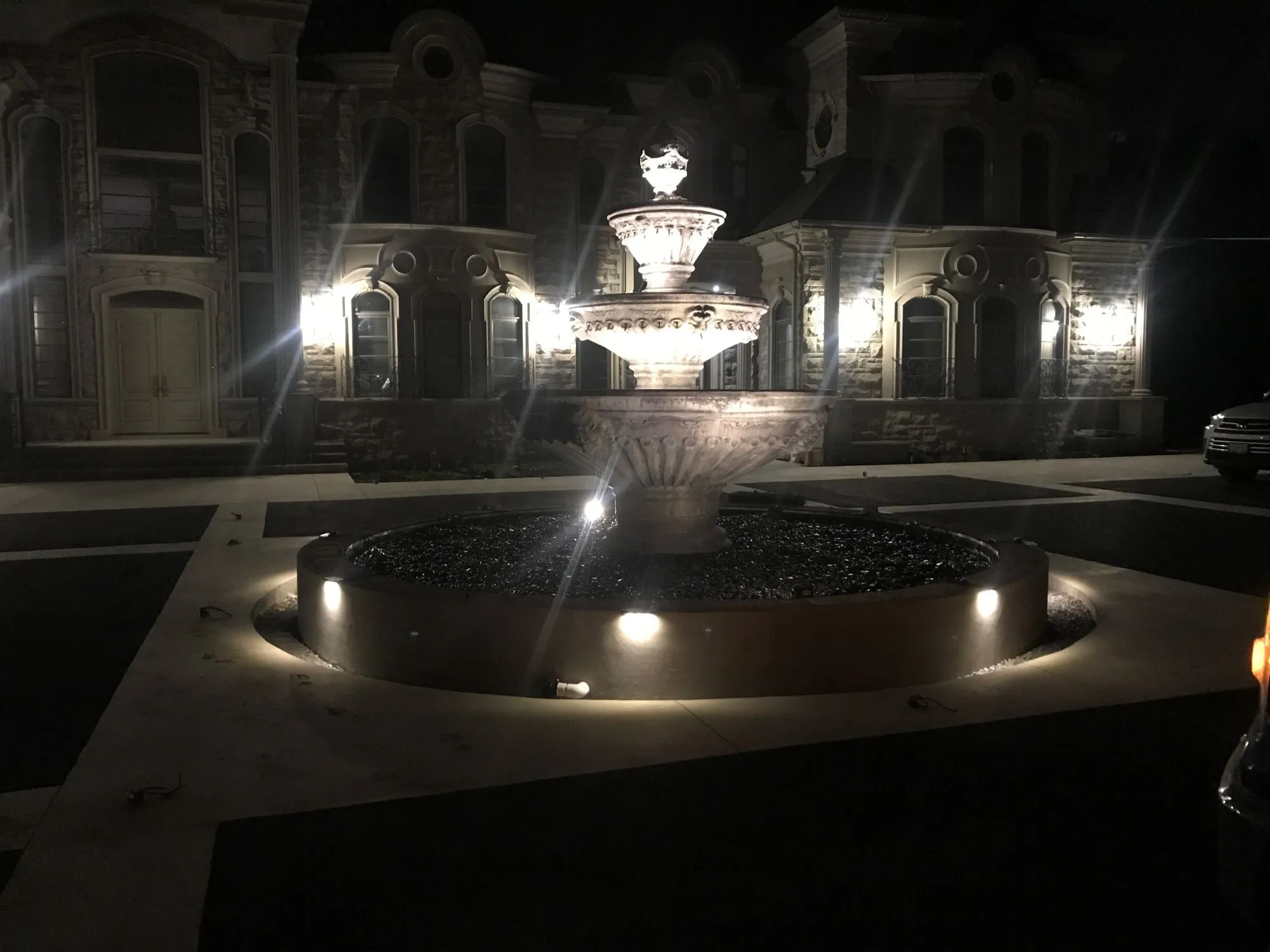 Large Lion Head Fountain