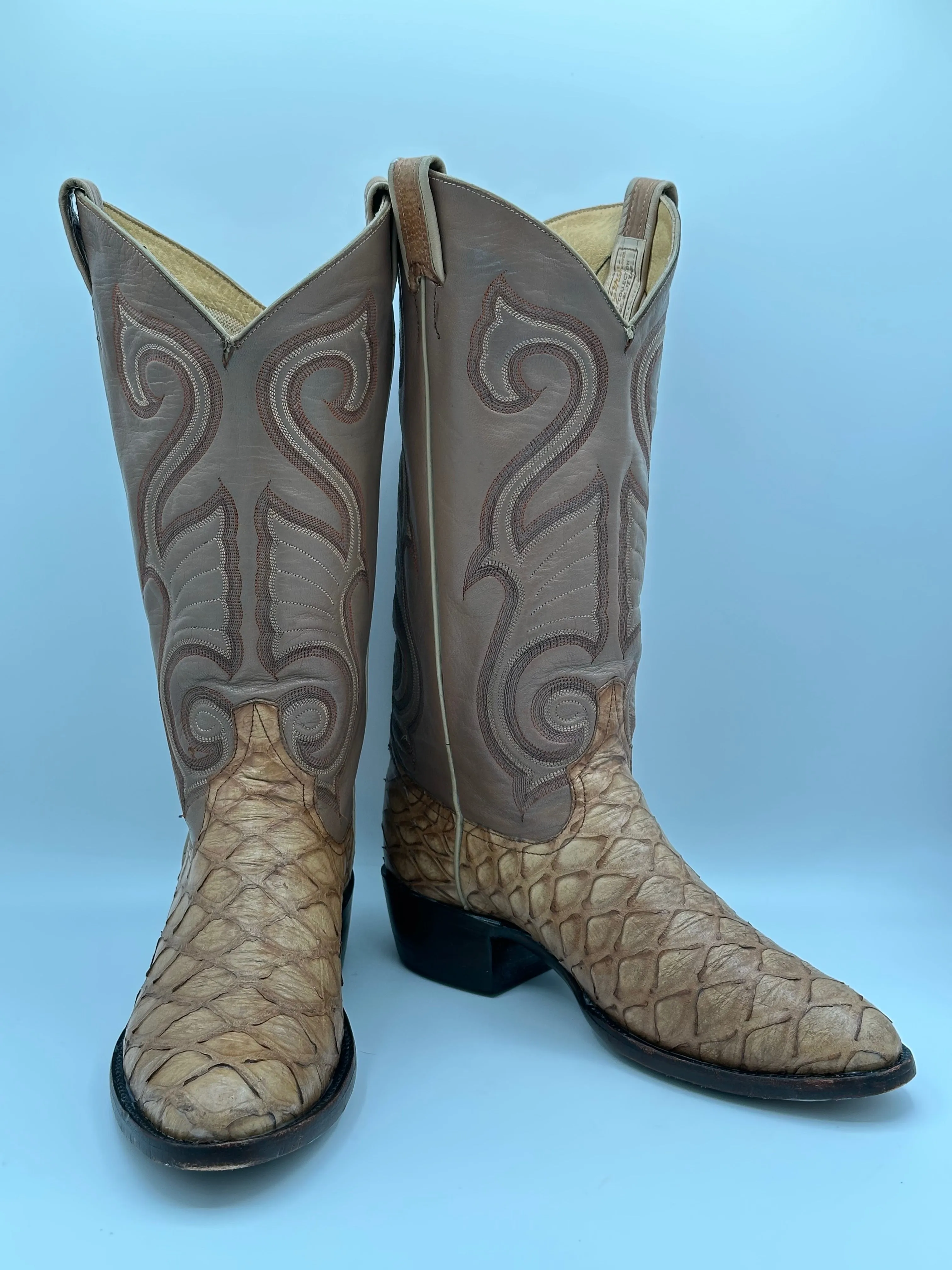 Larry Mahan Preban Anteater Cowboy Boots size 10 D