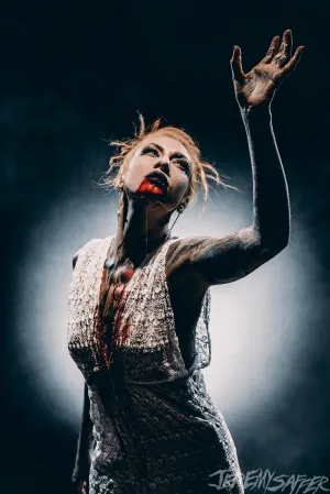 Lena Scissorhands - Blood Moon - Signed Limited Edition 8x12 Metallic Print