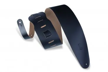 Levy's M4-BLK 3.5" Leather Bass Strap