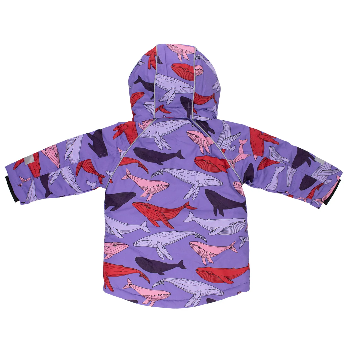 Lilac Whale Winter Jacket - 1 Left Size 3-4 years