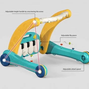 Lucky Baby 2 In 1 Pedal Piano Harps Gym/Walker - Bunny