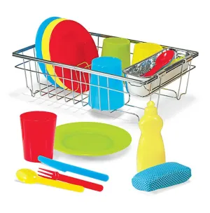 Melissa & Doug Wash & Dry Dish Set