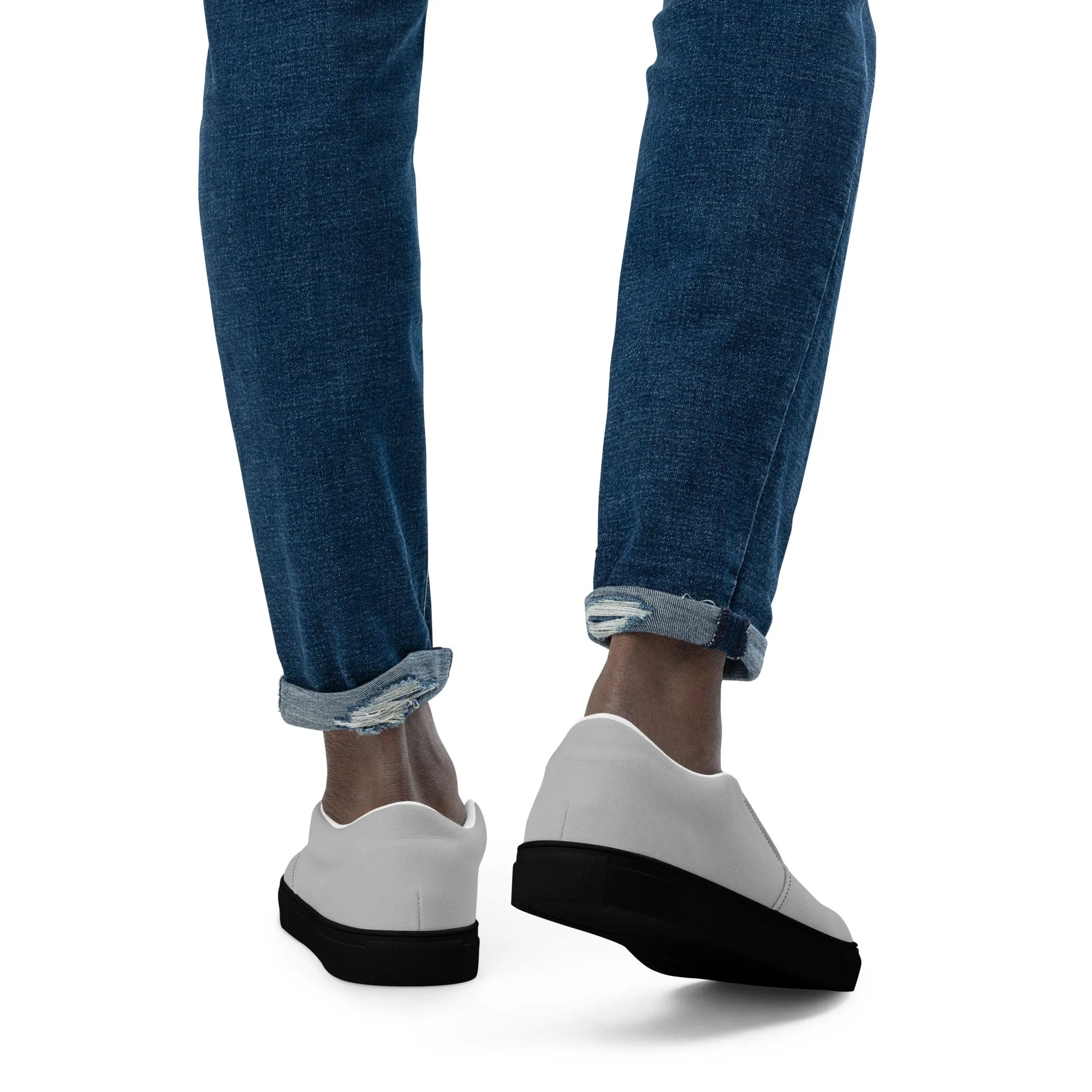 Men’s slip-on canvas shoes (Silver)