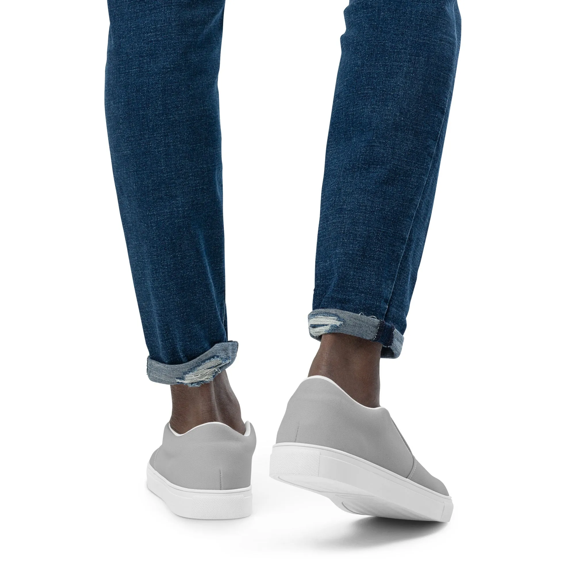 Men’s slip-on canvas shoes (Silver)