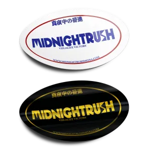 Midnightrush "VISUALIZE VICTORY" Circle Sticker