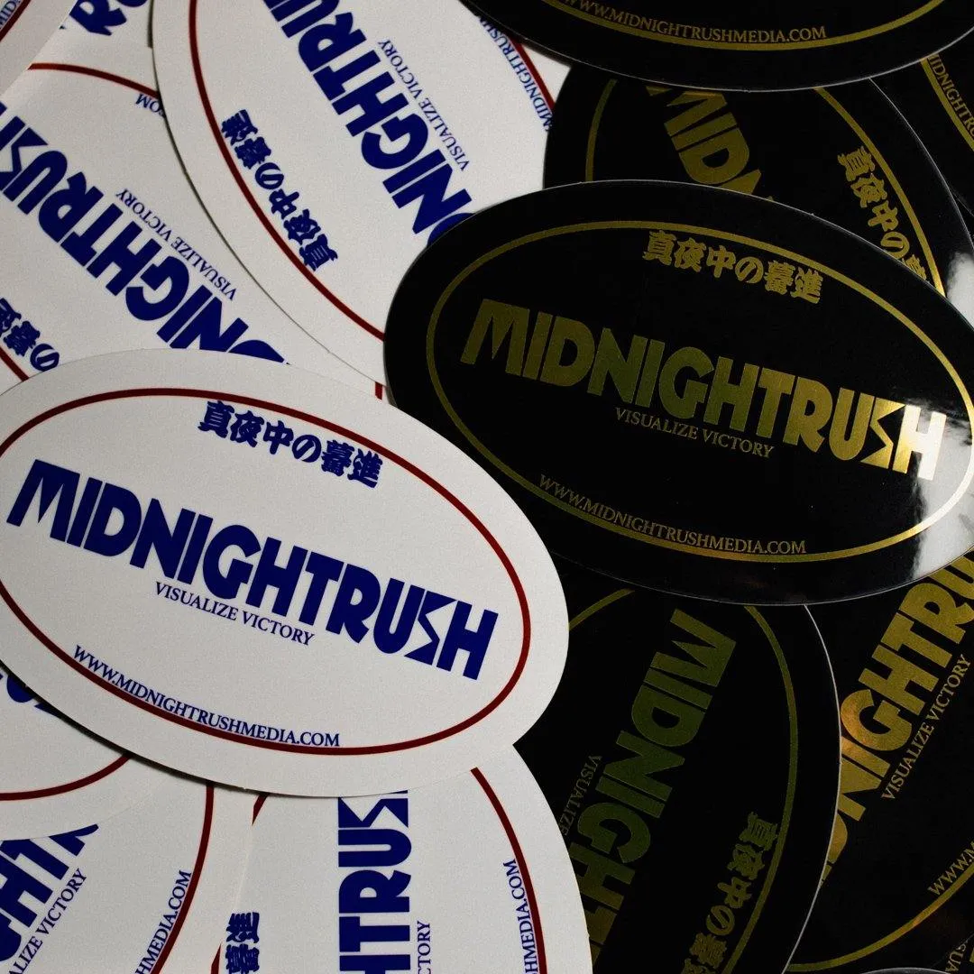 Midnightrush "VISUALIZE VICTORY" Circle Sticker