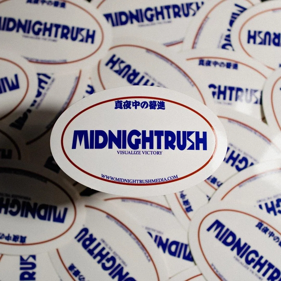 Midnightrush "VISUALIZE VICTORY" Circle Sticker