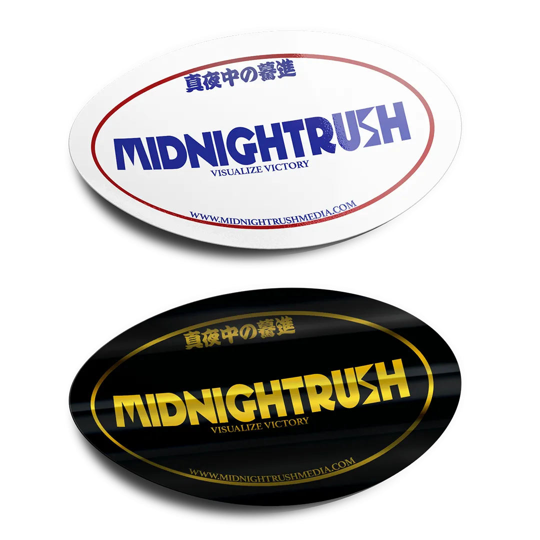 Midnightrush "VISUALIZE VICTORY" Circle Sticker
