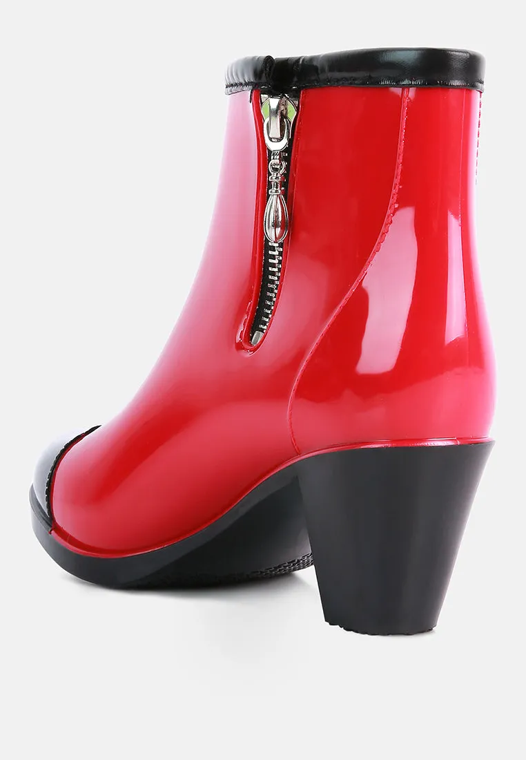 Mizzle Smart Block Heel Rainboots By Ruw