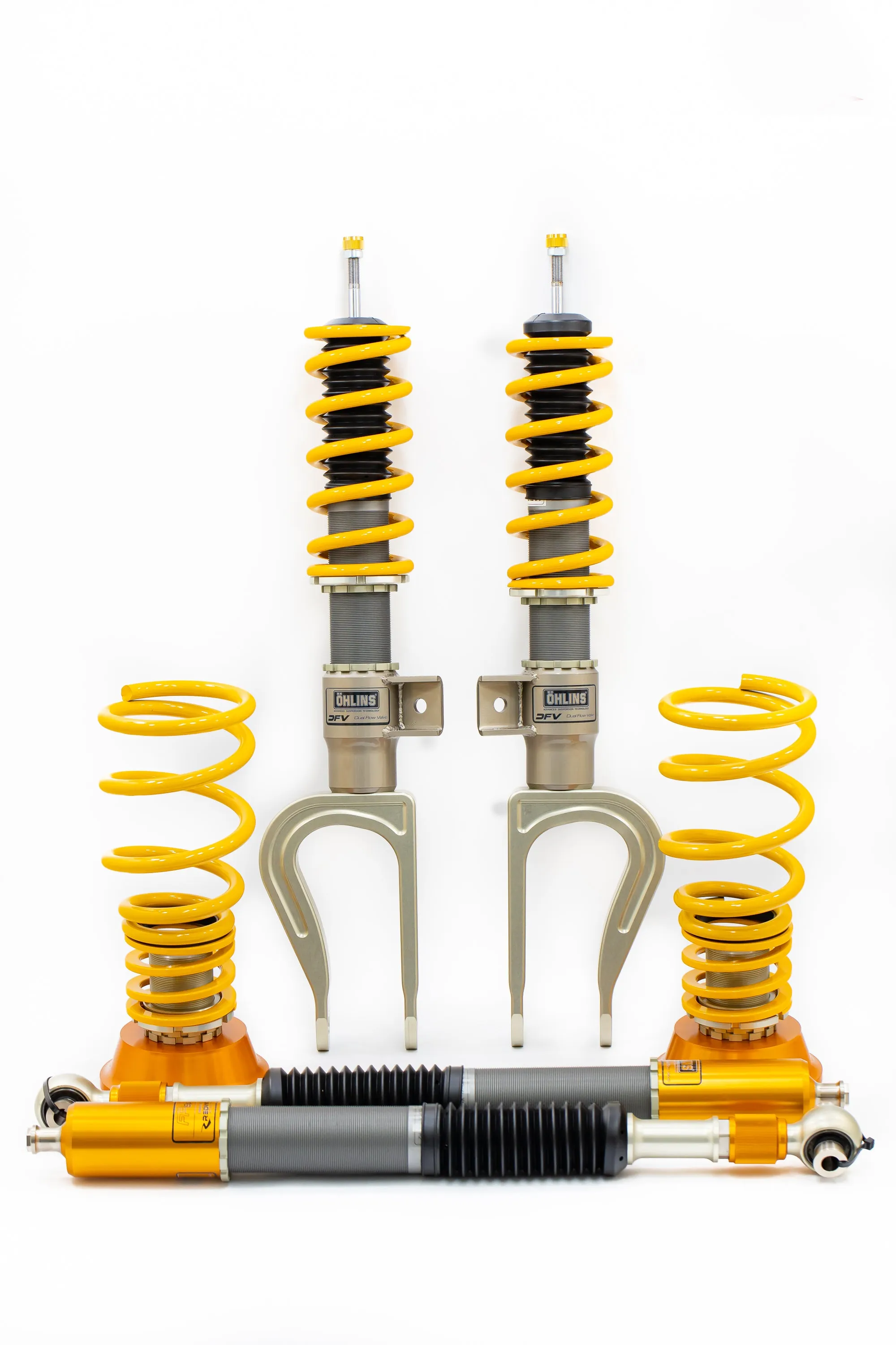 Model 3 Ohlins DFV Long-Stroke Coilovers - Engineered by FPSpec for Redwood Motorsports