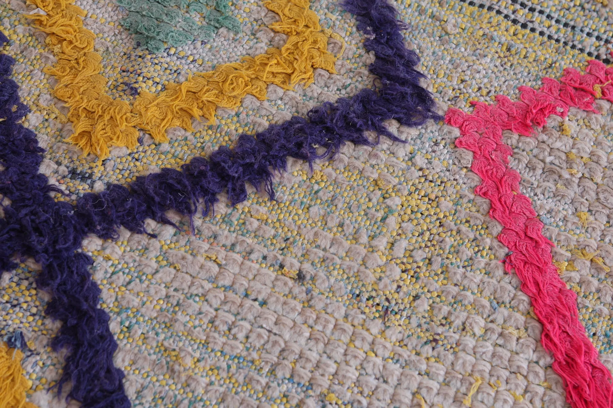 Moroccan Runner Rug – Colorful Diamond Design 2.2 x 5.4 FT