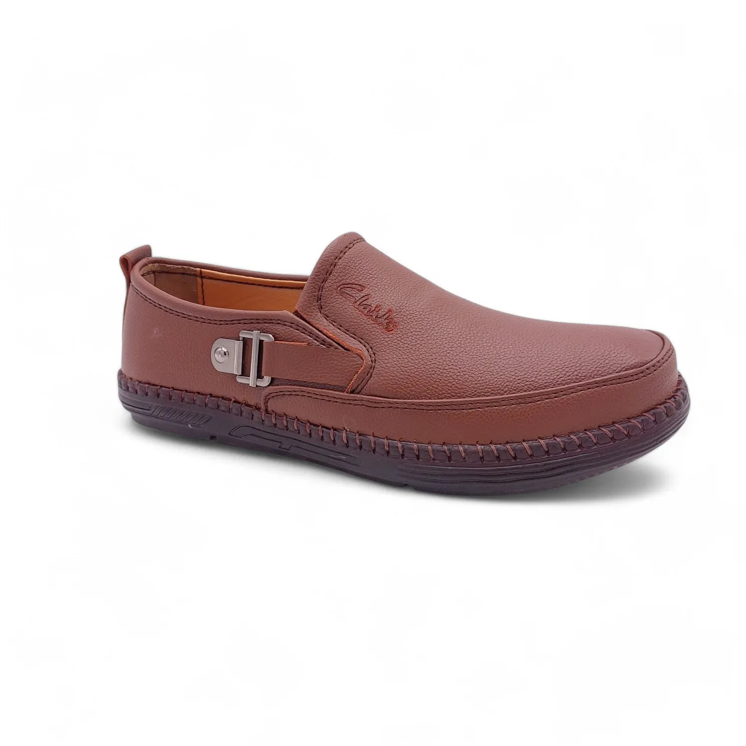 Mova Comfort Fit Rexine Leather SlipOns RB44 - Brown