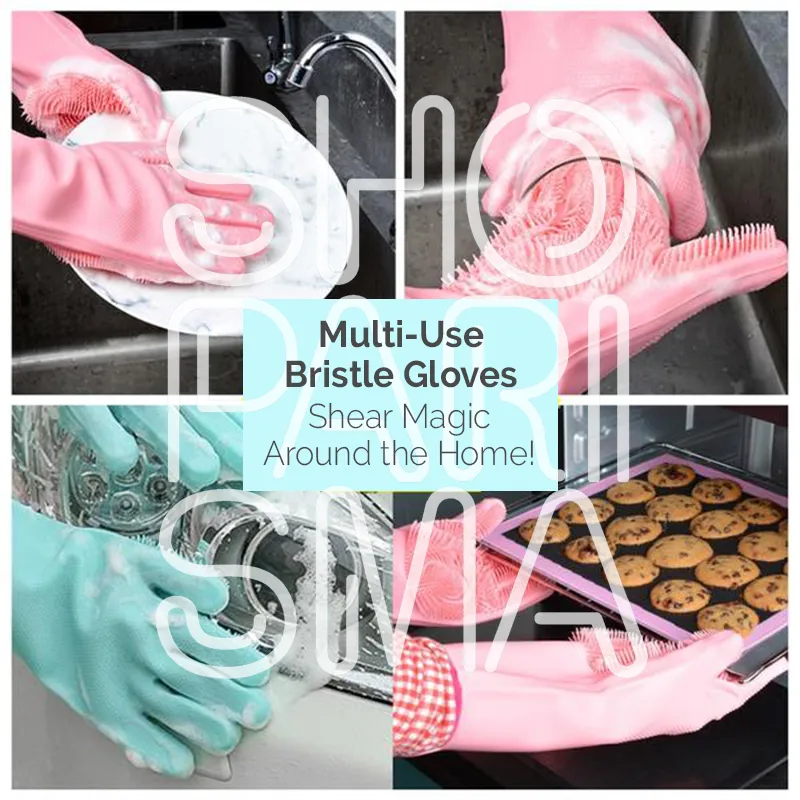 Multi-Purpose Bristle Gloves