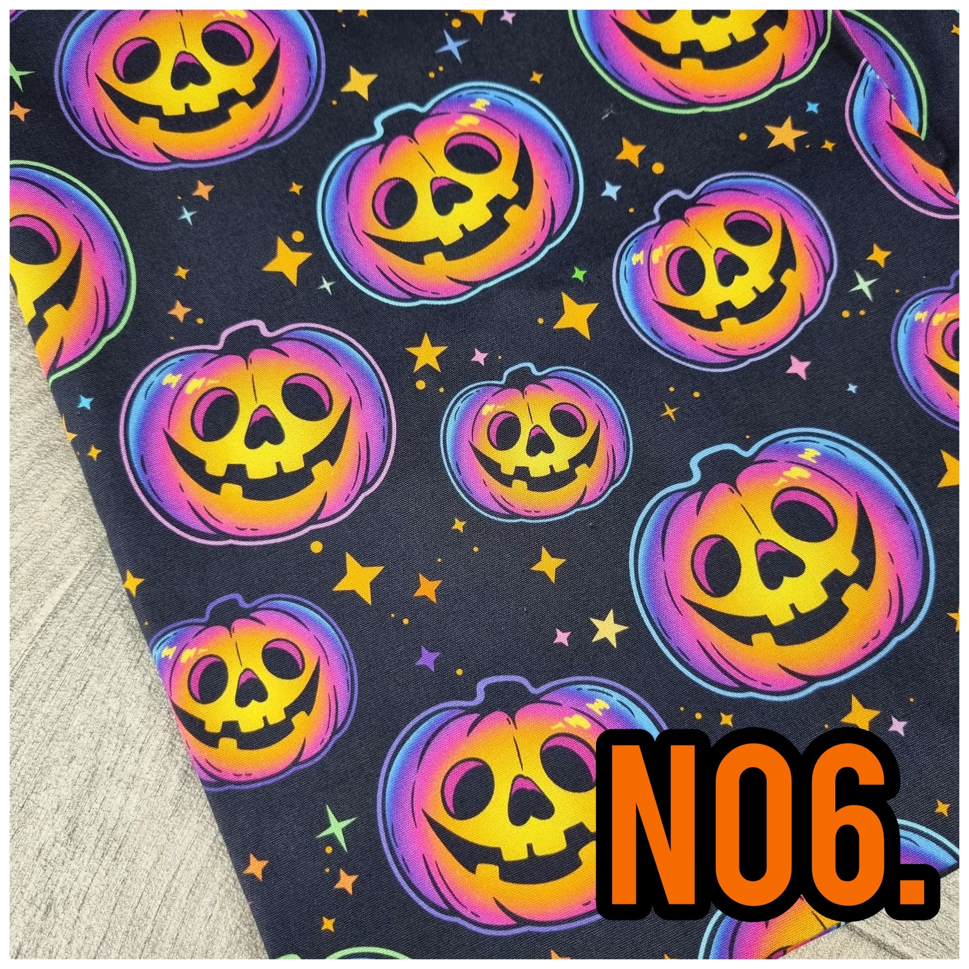Neon Halloween Pumpkins High heels