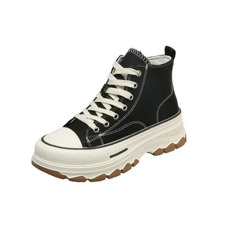 New Canvas Shoes Women Casual Platform Sneakers Stars Canvas Trainers Running Sport Shoes Tennis Shoes Outdoor Walking Sneakers