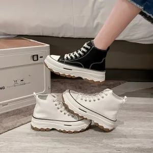 New Canvas Shoes Women Casual Platform Sneakers Stars Canvas Trainers Running Sport Shoes Tennis Shoes Outdoor Walking Sneakers