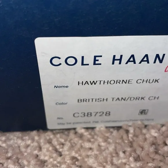 New in box brown Cole Haan chukka boots size 11