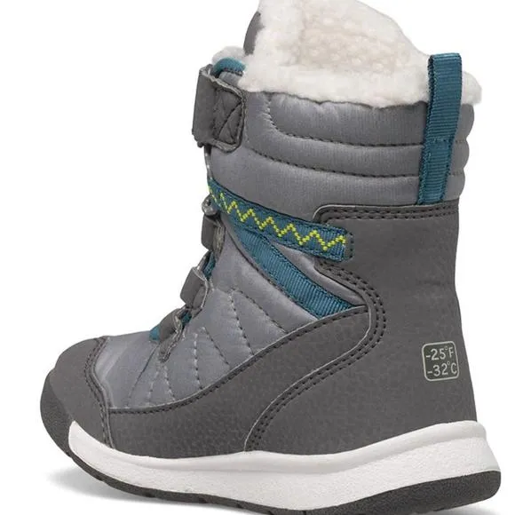 NEW MERRELL little kid-snow crush 3.0 waterproof jr. boot in grey