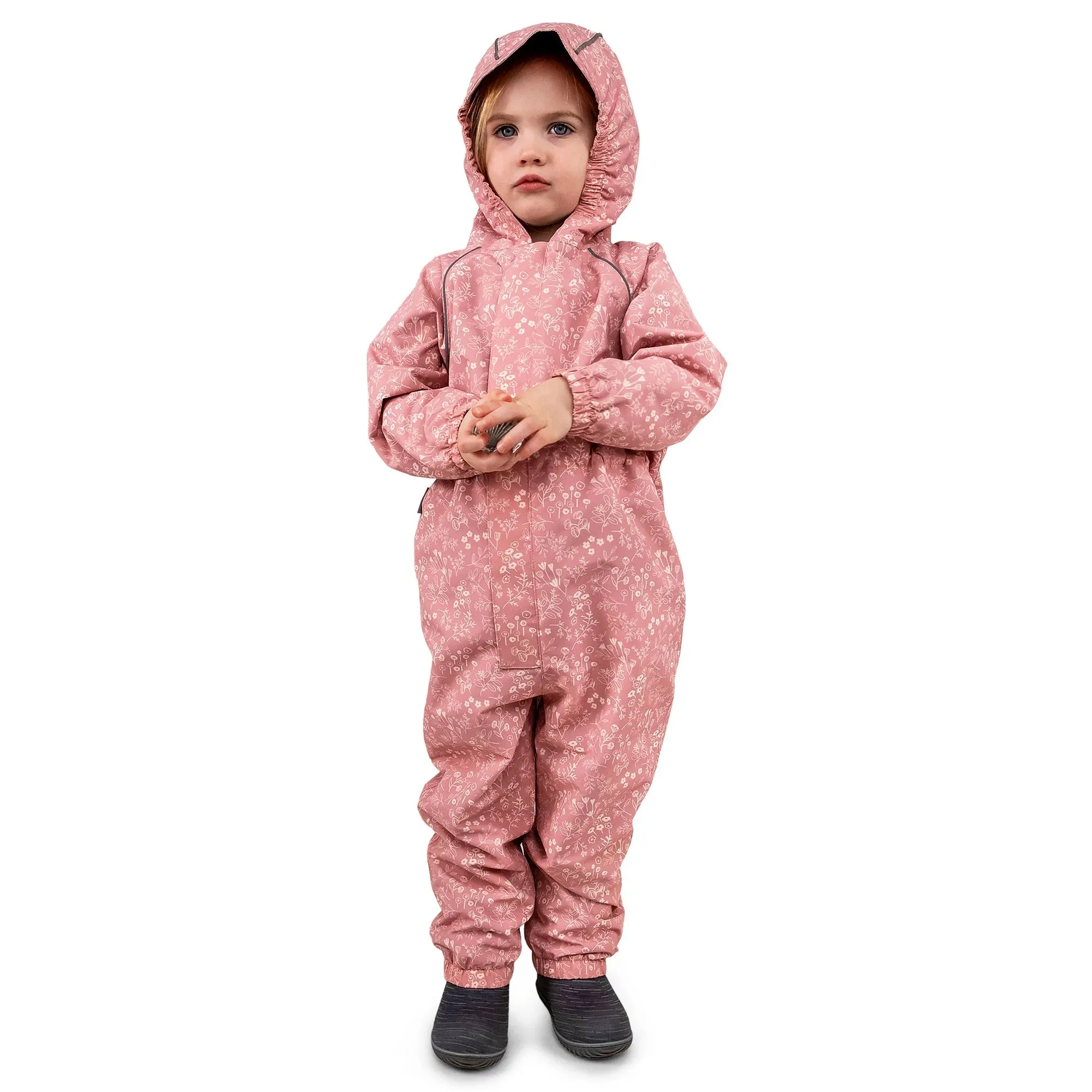 NEW (Retail) Jan and Jul Puddle-Dry Waterproof One Piece Rain Suit / Play Suit in Prairie Flowers 🍁