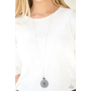 Paparazzi Walk On The WILDFLOWER Side Filigree Petal Necklace & Earrings Set