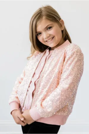 Peach Sequin Jacket
