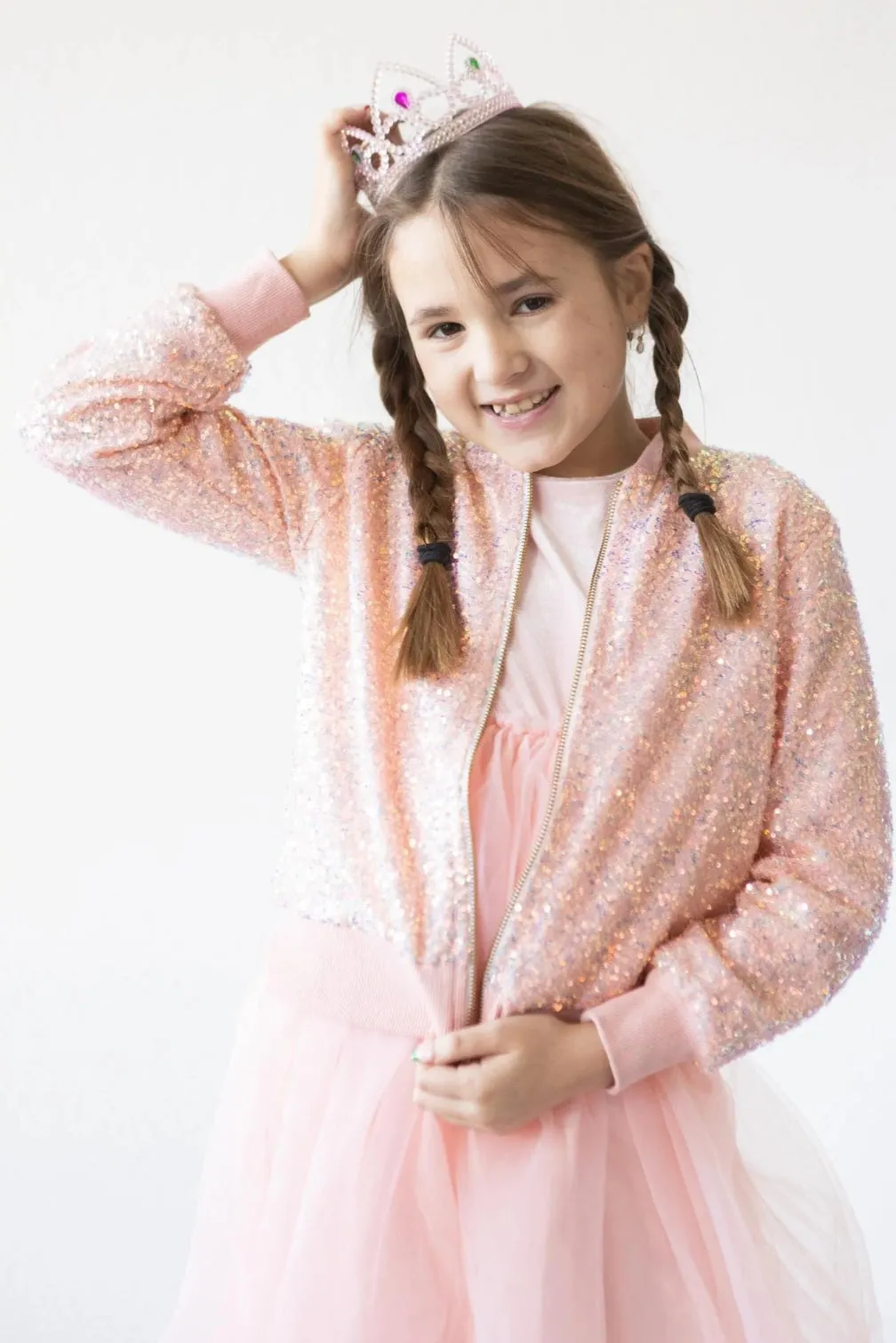 Peach Sequin Jacket