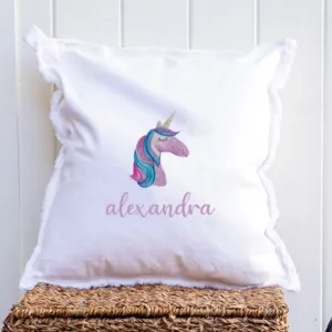 Personalized Unicorn Square Pillow