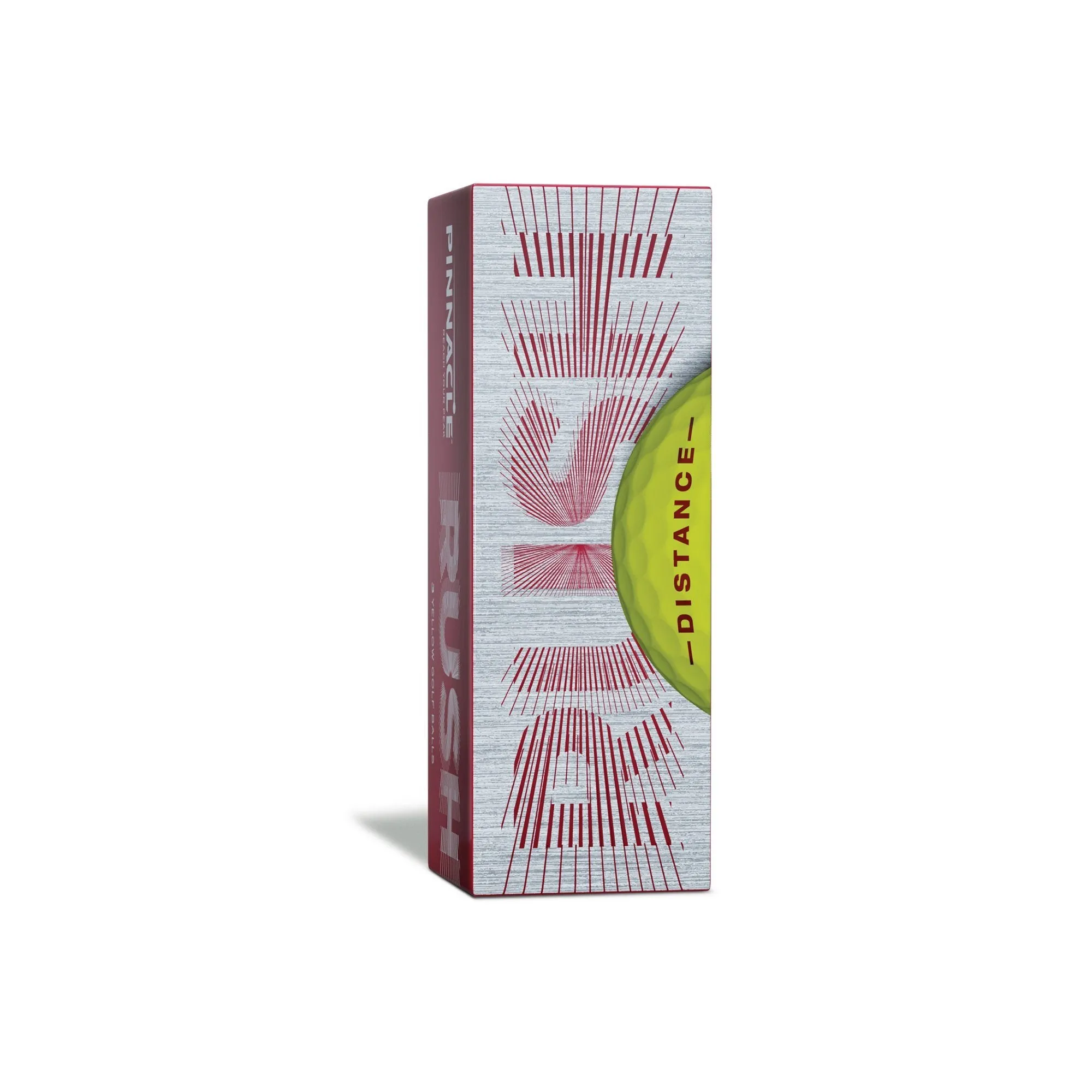 Pinnacle Rush Distance - Pelotas de golf amarillas (15 unidades)