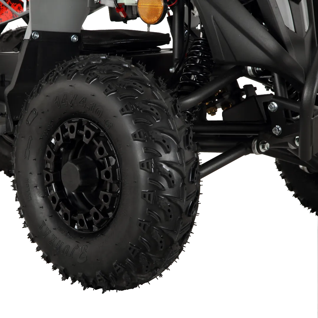 Pioneer 1200W Kids ATV 4 Wheeler with 14" Tires - Red