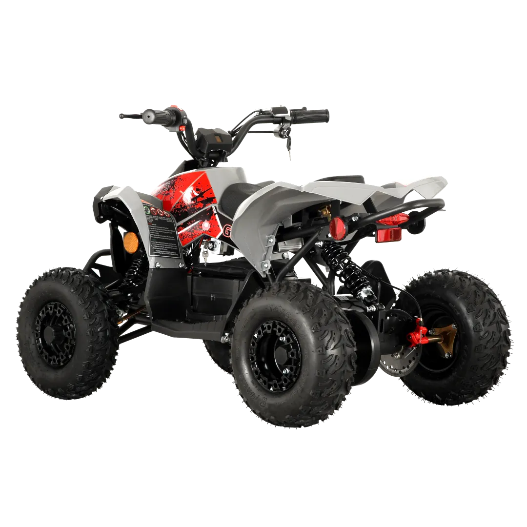 Pioneer 1200W Kids ATV 4 Wheeler with 14" Tires - Red