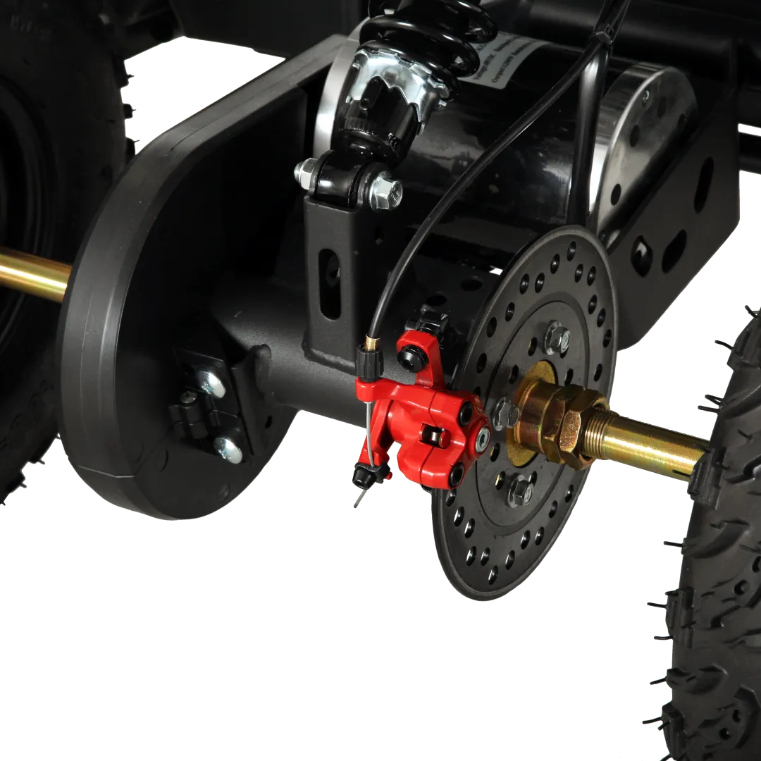 Pioneer 1200W Kids ATV 4 Wheeler with 14" Tires - Red