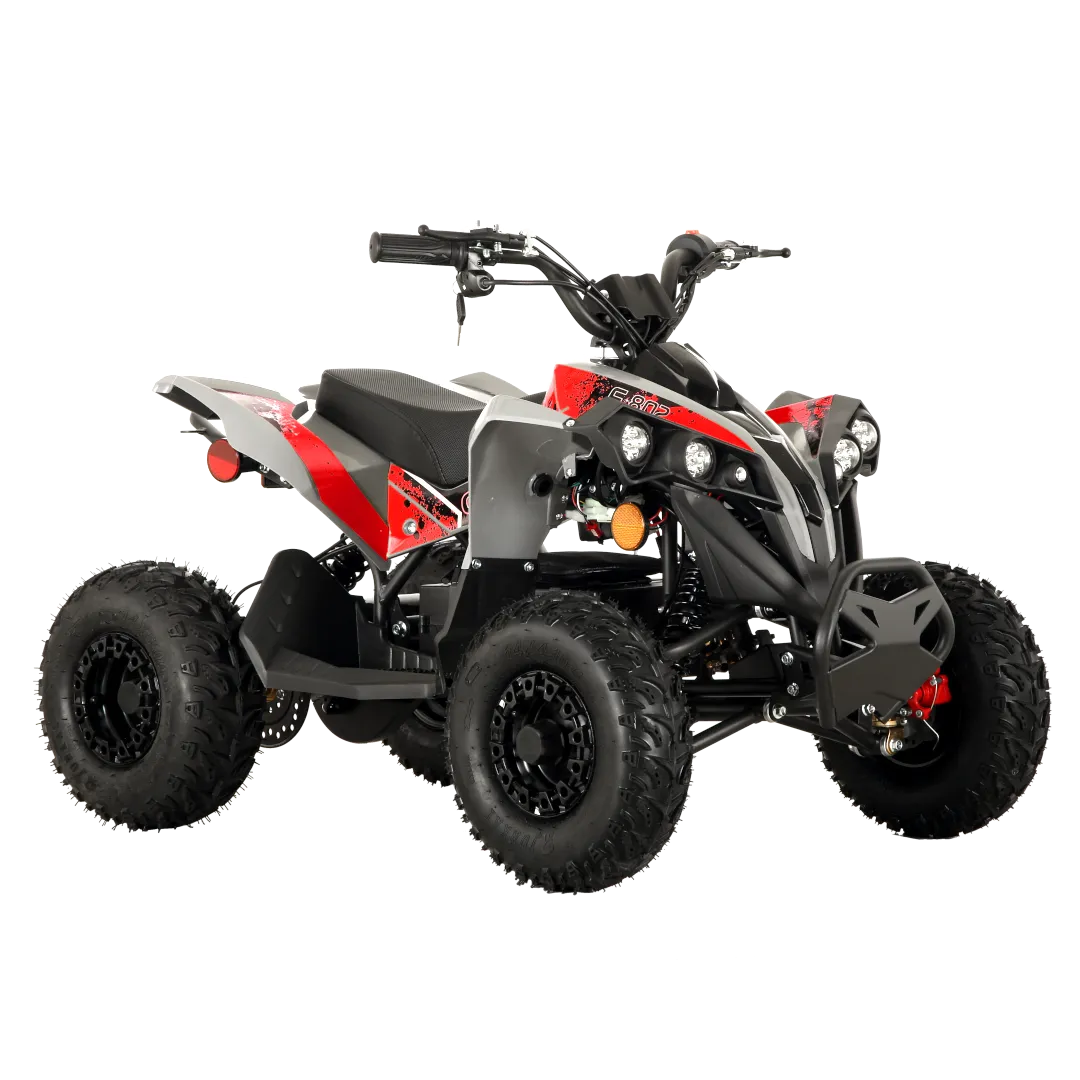Pioneer 1200W Kids ATV 4 Wheeler with 14" Tires - Red