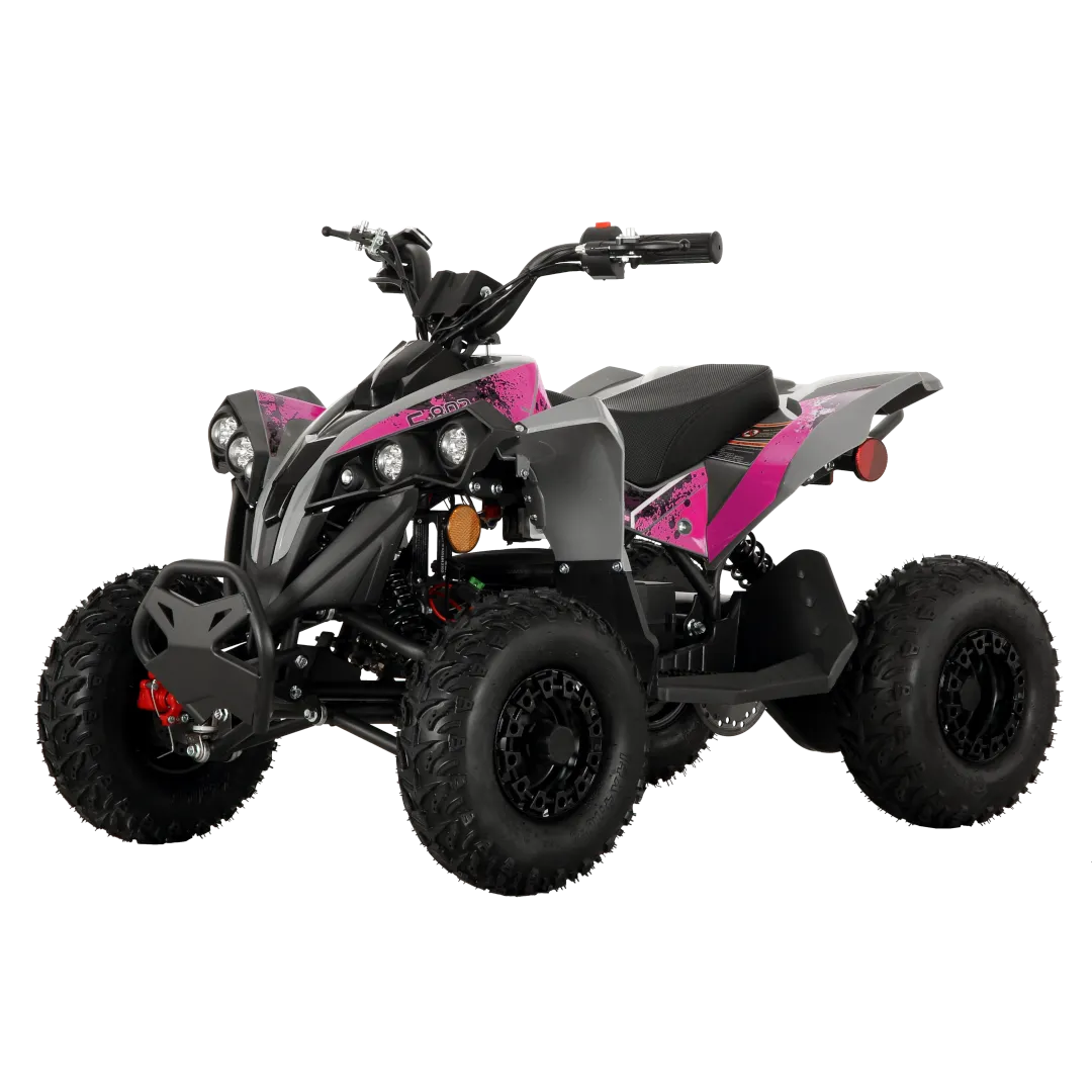 Pioneer e-802 electric ATV Bundle | Ages 6  only | Red Decals Feat.