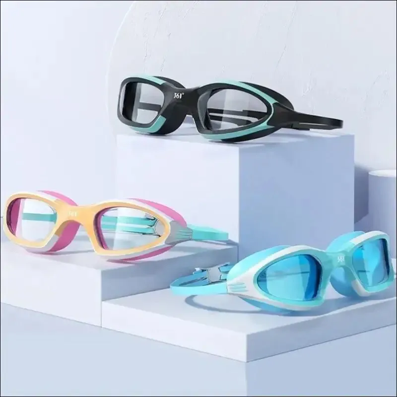 Professional anti fog swimming goggles - hd waterproof silicone cap - sports equipment for men