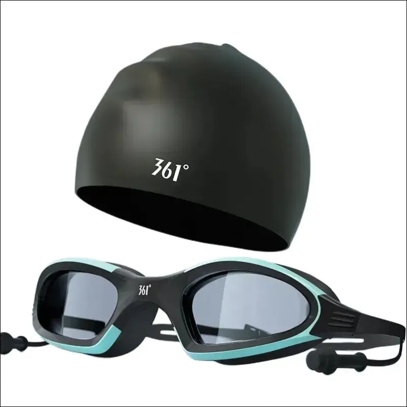 Professional anti fog swimming goggles - hd waterproof silicone cap - sports equipment for men