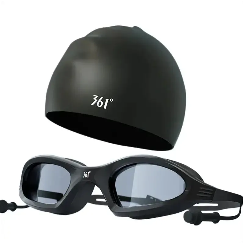 Professional anti fog swimming goggles - hd waterproof silicone cap - sports equipment for men