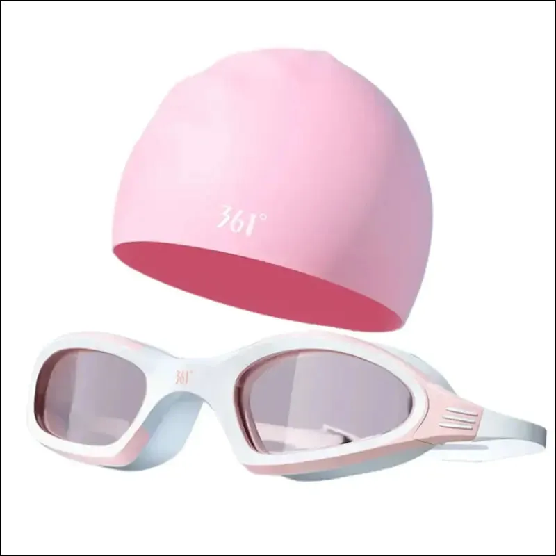 Professional anti fog swimming goggles - hd waterproof silicone cap - sports equipment for men