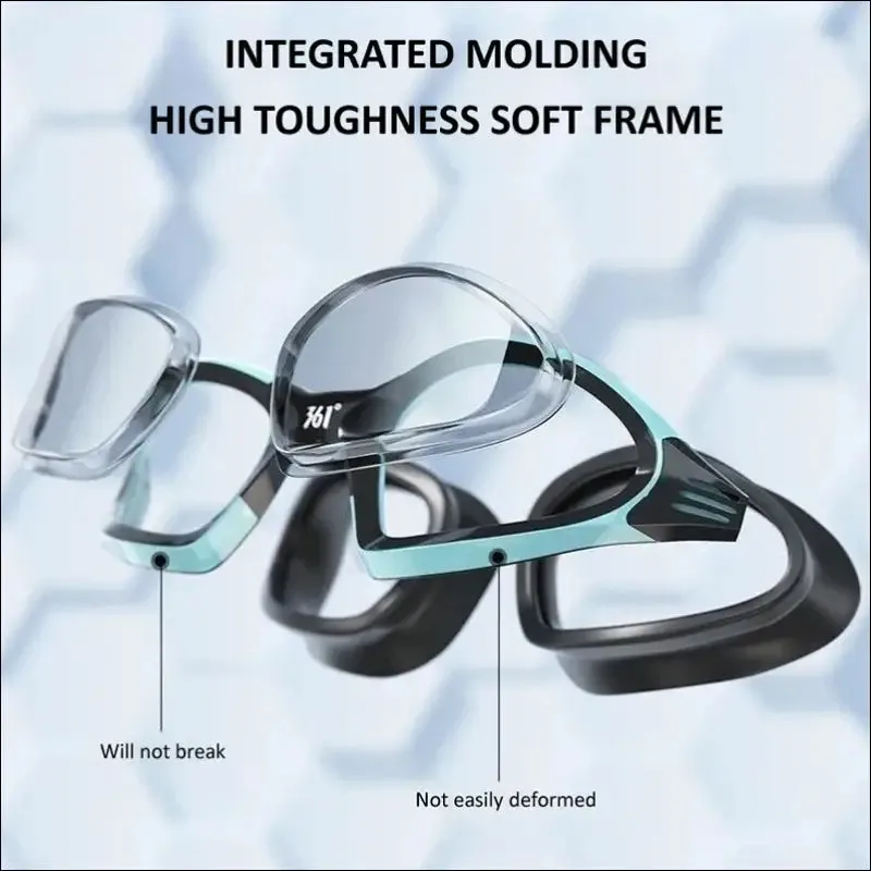 Professional anti fog swimming goggles - hd waterproof silicone cap - sports equipment for men