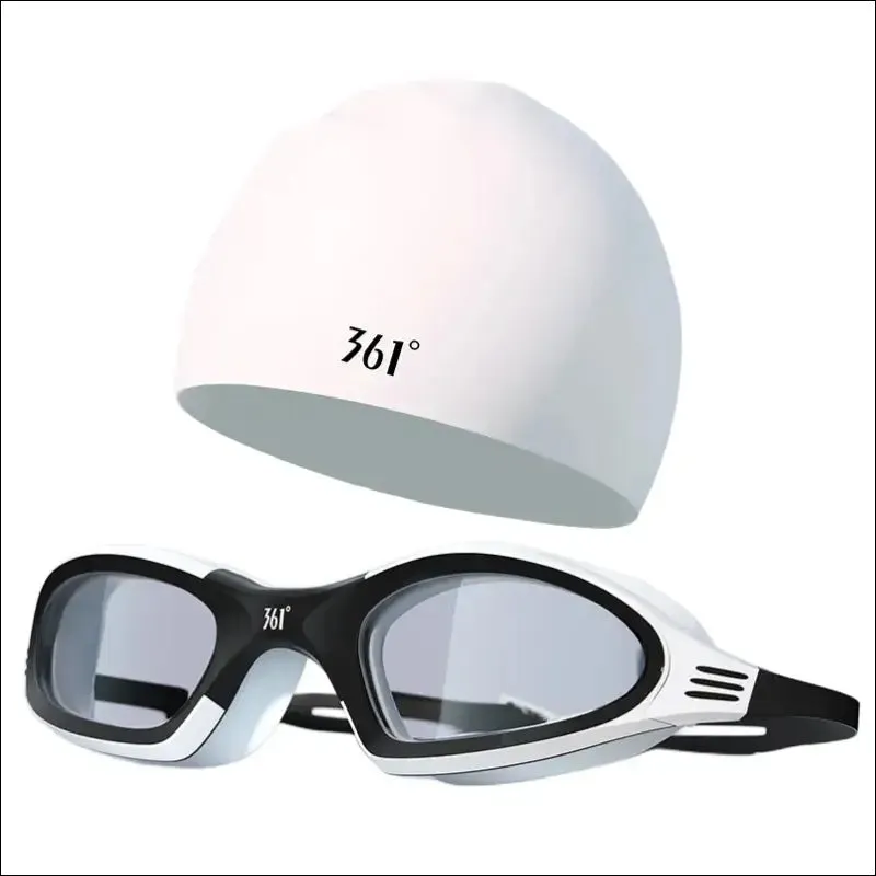Professional anti fog swimming goggles - hd waterproof silicone cap - sports equipment for men